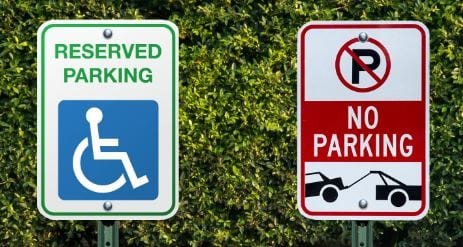 3 Handicap Parking ONLY 8'' x12'' Plastic Coroplast Signs Business Signs