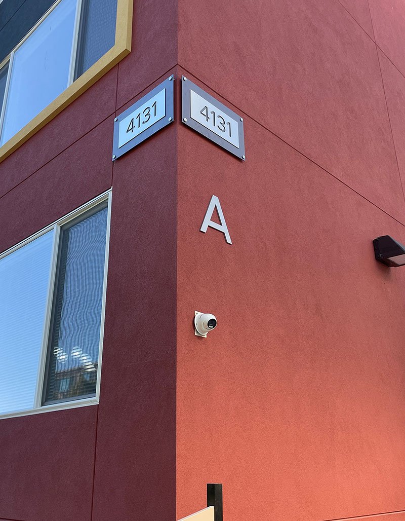 Apartment Building Sign