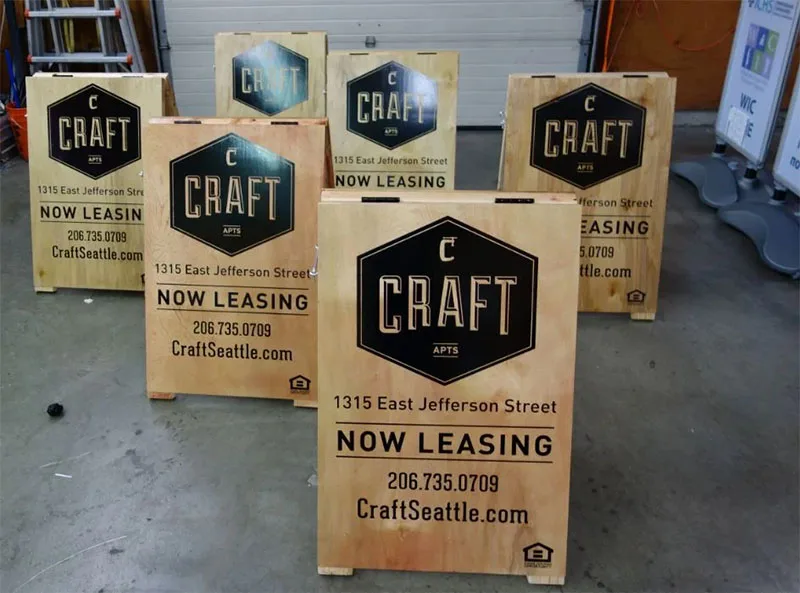 Handmade Custom A-frame Sign