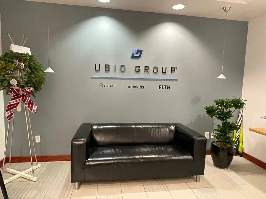 Painted Laser Cut Acrylic Lobby Sign
