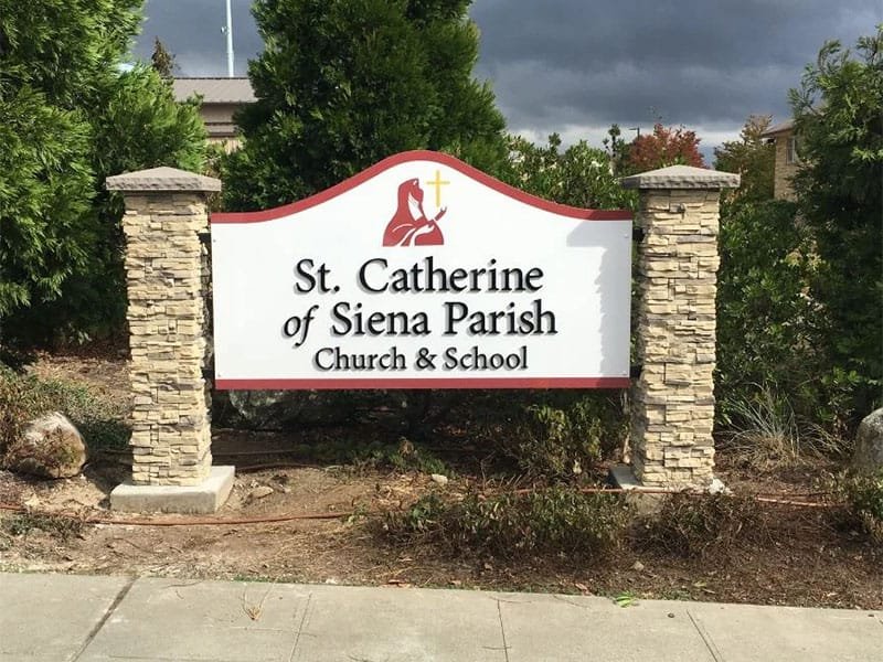 Neighborhood, Church Monument Sign