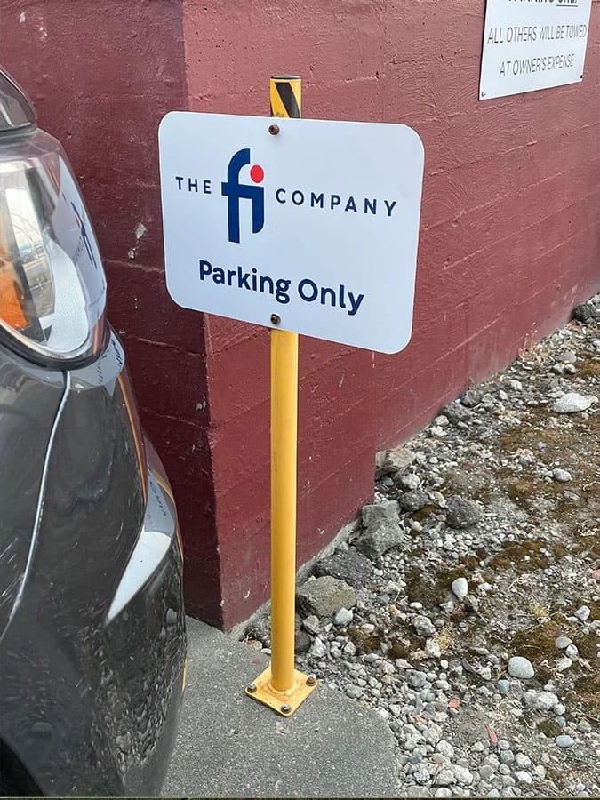 Reserved Parking Sign Custom