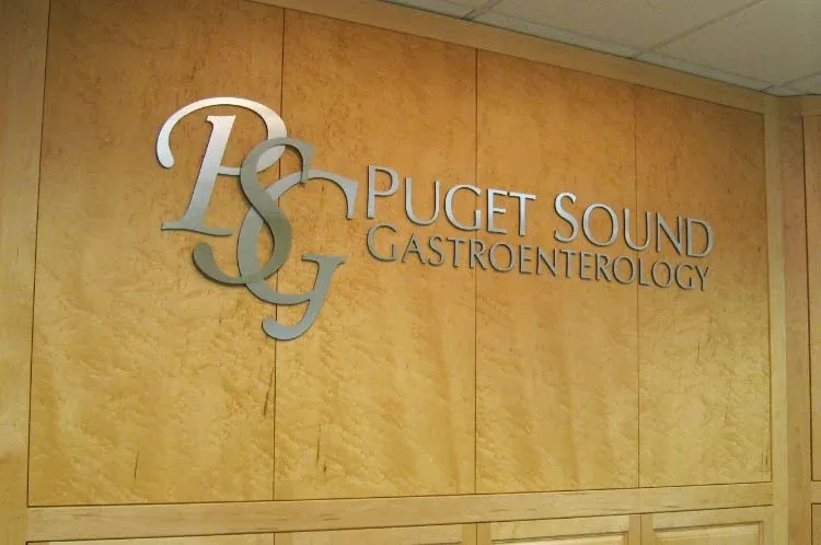 Office Sign Brushed Metal