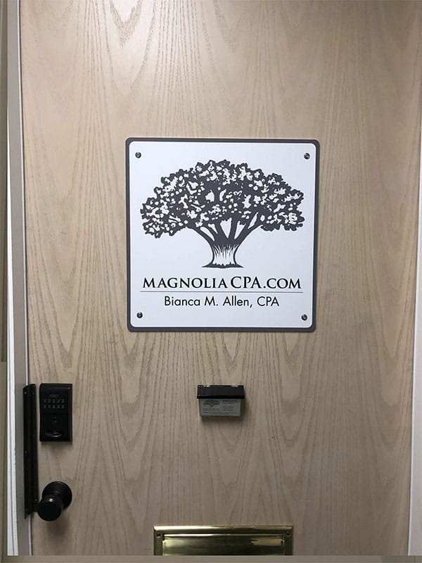 Office Printed Door Plaque