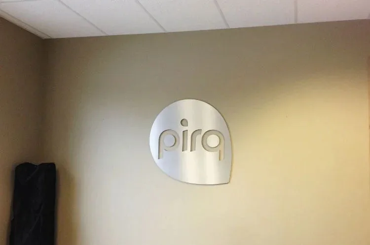 Brushed Metal Office Sign