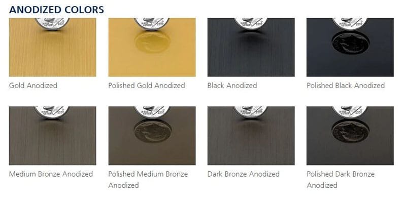 Anodized Color Finishes