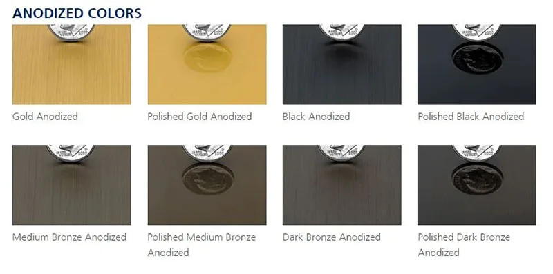 Anodized Color Finishes