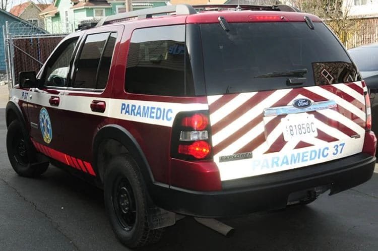 Reflective Emergency Vehicle Graphics