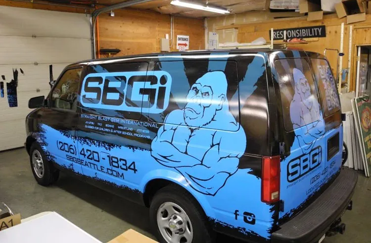Custom Graphics Van Wrap