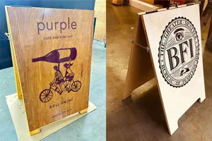 A-frame, Sidewalk Signs