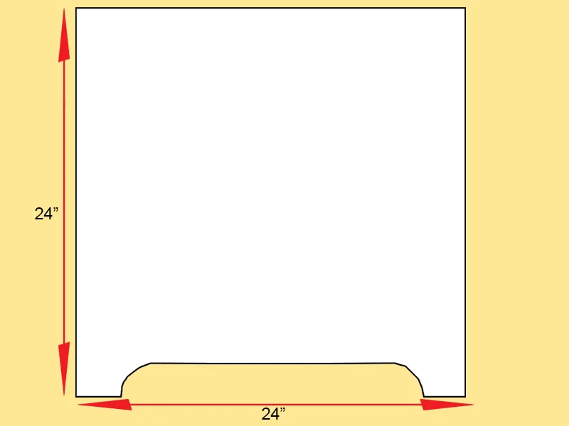 24"x24" Real Estate A-frame